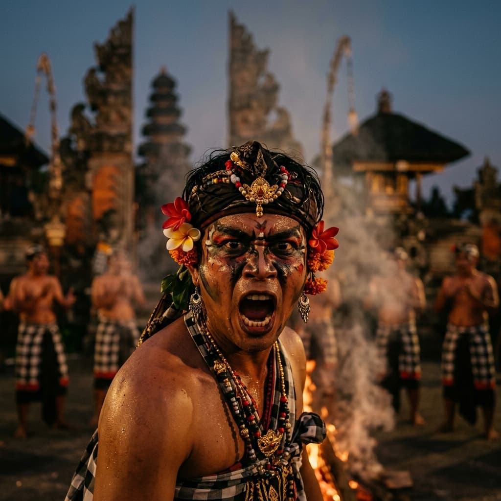 Makna Mistis di Balik Nyanyian 'Cak' dan Ritual Api Kecak
